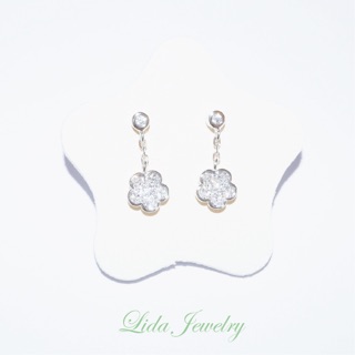 ต่างหูเงินแท้ Bloom ♡Lida Jewelry ของขวัญ เครื่องประดับ