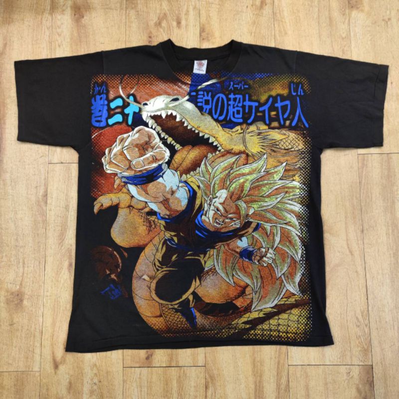 DRAGON BALL DBZ CARTOON OVP OVERPRINT BOOTLEG เสื้อลายการ์ตูน การ์ตูนญี่ปุ่น ดราก้อนบอลแซด