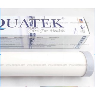 ไส้กรองเซรามิค ยี่ห้อ AQUATEK ขนาด 2.5"X10" ฝาครีมหัวตัด (Ceramic Filter)