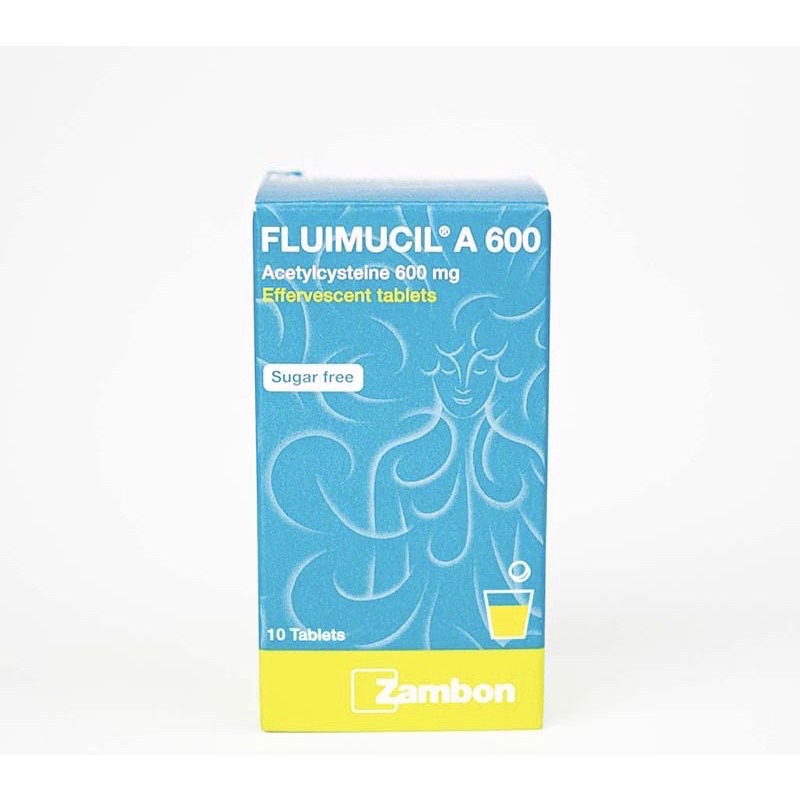 Flumucil A600 ยาละลายเสมหะ ลดเสมหะจากการติดเชื้อและเป็นสารต้านอนุมูลอิสระ