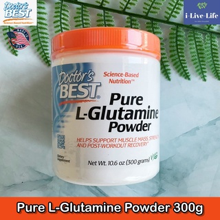 ผงกลูตามินบริสุทธิ์ Pure L-Glutamine Powder 300g - Doctors Best