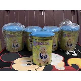 กระป๋องลายBARBIEฝาสีฟ้าน่ารั๊ก