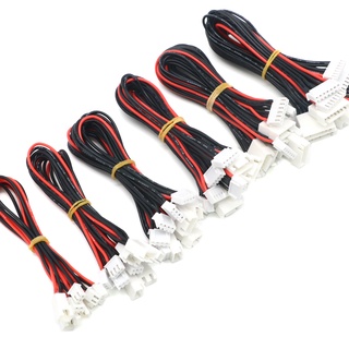 สายชาร์จแบตเตอรี่ JST-XH 1S 2S 3S 4S 5S 6S 20 ซม. 22AWG สําหรับเครื่องชาร์จแบตเตอรี่ RC Lipo 5 ชิ้น