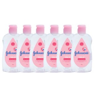 ราคาพิเศษ!! JOHNSON จอห์นสัน เบบี้ออยล์ สีชมพู ขนาด 50ml/ขวด ยกแพ็ค 6ขวด BABY OIL แป้งและโลชั่นเด็ก