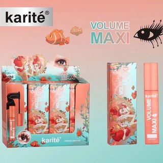 มาสคาร่า NO-56773-47ติดทน 24 ชั่วโมงกันน้ำ karite volume maxi ไม่หลุดร่วงง่าย ไม่เลอะ ไม่เปื้อนบางเป็นธรรมชาตินุ่ม 11ml