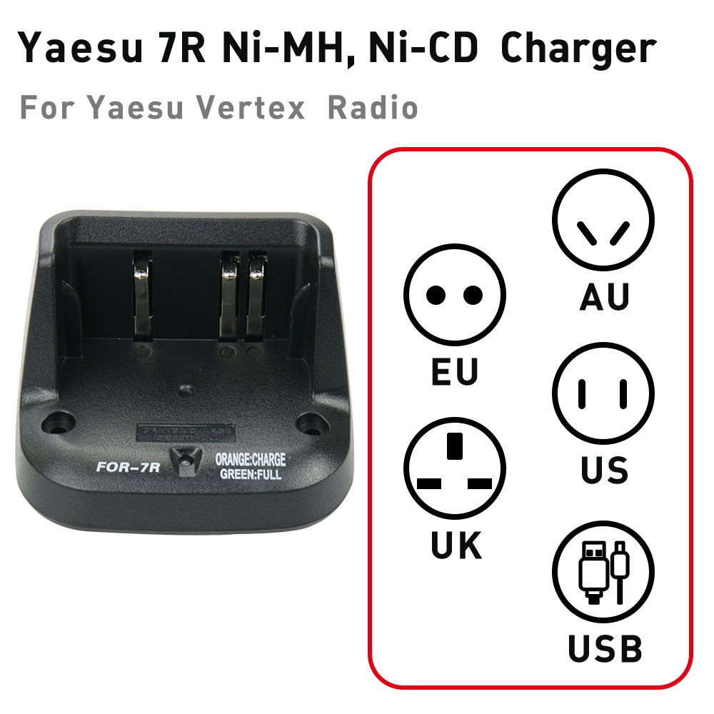 【C-7】ที่ชาร์จวิทยุ Fnb-58 FNB-80 Ni-MH Ni-CD สําหรับ Yaesu Vertex VX-5R VX-5RS VX-6 VX-6R/E VX-7R VX