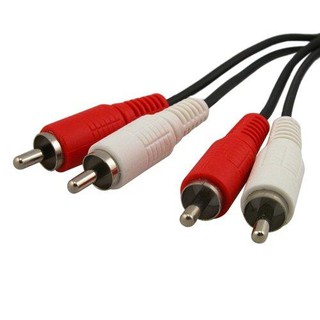 สาย RCA แบบ 2 ออก 2  ( 2 x RCA male to 2 x RCA male )(กลุ่ม1)