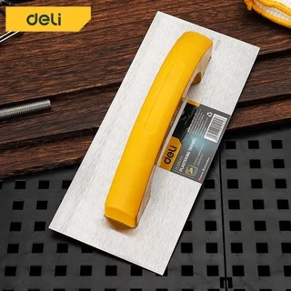 Deli เกรียง สแตนเลส เกียงขัดมัน เกรียงฉาบปูน เกรียงโป๊ว เกียงสี่เหลี่ยม230*100mm เกียงสี่เหลี่ยมขัดมัน Plastering trowel