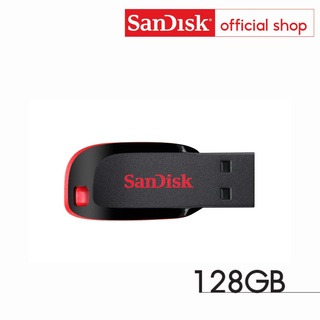 SanDisk CRUZER BLADE USB แฟลชไดร์ฟ 128GB, USB2.0 (SDCZ50-128G-B35)