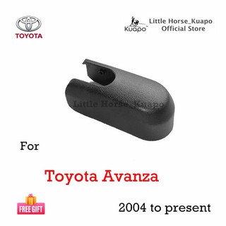 Kuapo ฝาครอบน็อต ปัดน้ำฝน ด้านหลัง โตโยต้า อแวนซ่า Toyota Avanza 2004 ถึงตอนนี้ (หมวก/ปก บน ก้าน ที่ปัดน้ำฝน หลัง) โตโยต้าอเวนซ่า