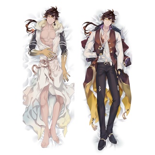 ปลอกหมอน ลาย Dakimakura Genshin impact Zhun Li 2 ด้าน ขนาด 60x180 ซม. สําหรับผู้ชาย