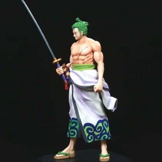 โมเดล ของเล่น วันพีช โรโรโนอา โซโร Roronoa Zoro Wano Country One Piece Enma ขวัญของเล่นทำมือ ตกแต่งโต๊ะ เด็กผู้ชาย