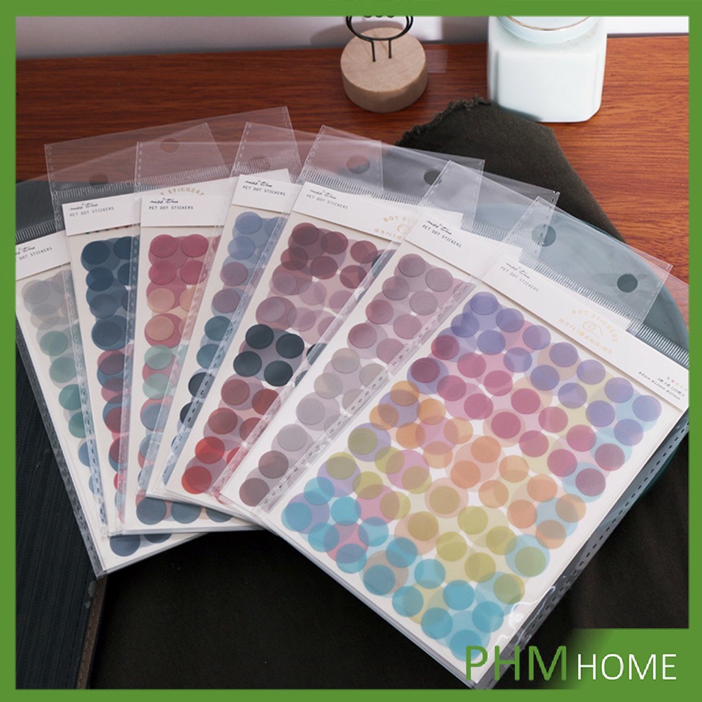 สติกเกอร์ ทรงกลม หลากสีสัน 1 แพ็ค 3 ชิ้น สติกเกอร์ Circular stickers