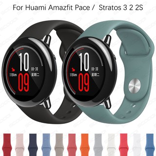 สายคล้องคอซิลิโคนอ่อนสำหรับ Huami Amazfit Pace /Stratos 3 2 2S