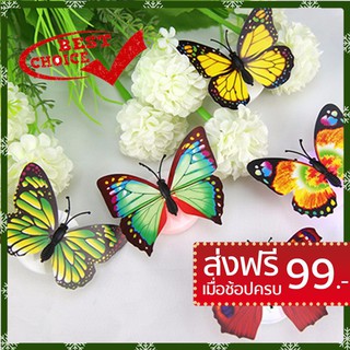 [ดีล 9บาทในร้านอีกเพียบ]Cute Butterfly LED Light Color Changing Night Light Home Room Desk Wall Decor