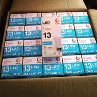 หลอดไฟแอลอีดี LED GATA 13 W แสงขาว ยกลัง20 ดวง