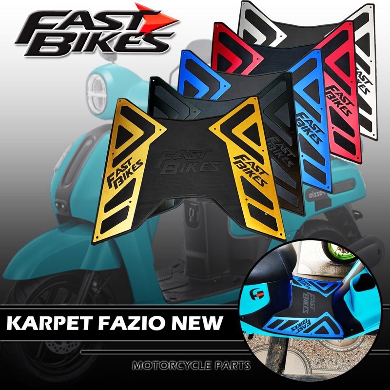 Fazio CARPET BORDES PLATE ใหม่ FASTBIKES PNP FAZIO 125 160 CNC FOOTSTEP YAMAHA FAZIO