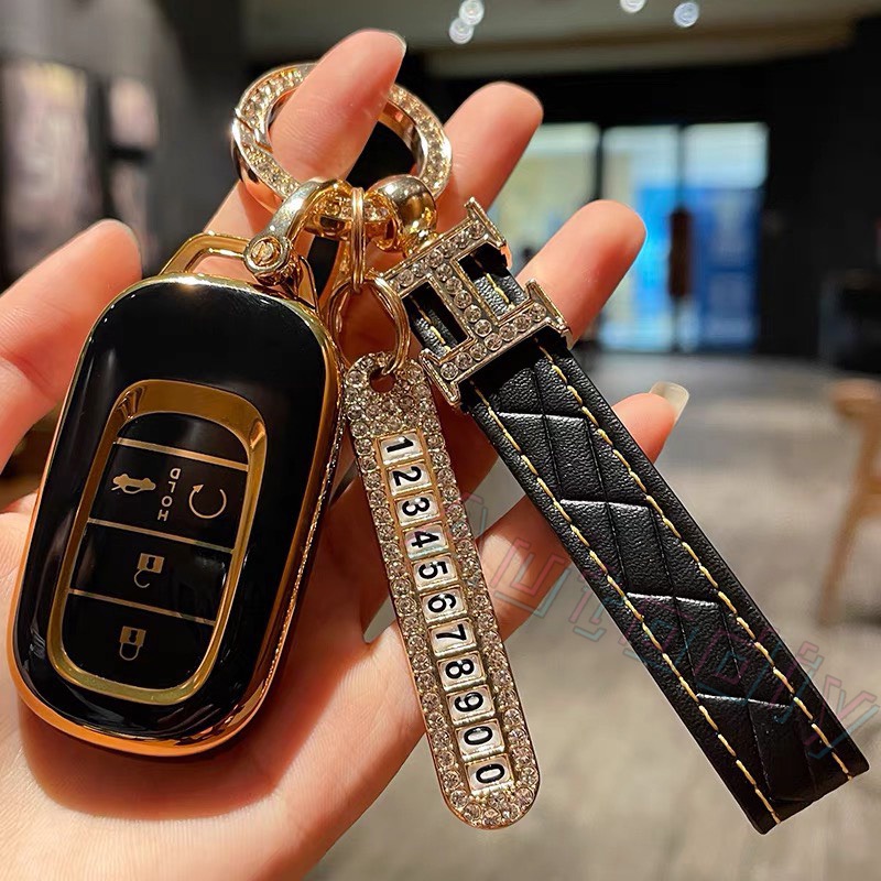 (โปรดดูให้ชัดเจนว่า A หรือ B)  เคสกุญแจรีโมทรถยนต์ TPU สีรุ้ง สําหรับ Honda Civic FC FE 1.5E 1.5V 1.5RS HRV Jazz CRV Civic City Accord ODYSSEY SPIRIOR 2022 - รูปที่ 2