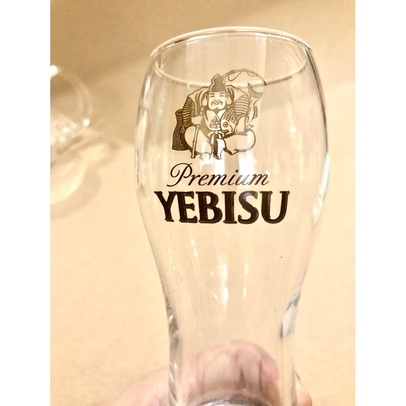 แก้วเบียร์นอก เบียร์ญี่ปุ่น  Yebisu แก้ววินเทจ