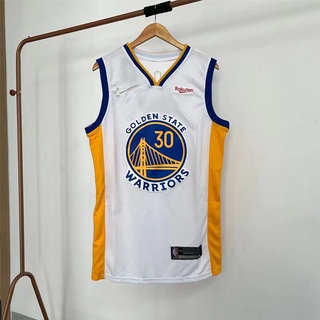 พร้อมส่ง ครบรอบ 75 ปี NBA สีทอง สไตล์คลาสสิก #เสื้อกีฬาบาสเก็ตบอล ปักลาย 30 Curry Jersey BLncab04IApene55