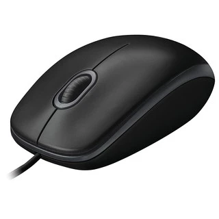 🔥ขายดีมาก🔥⚡️เม้าส์ยูเอสบี⚡️ Logitech B100 Optical Mouse USB (Black) ความละเอียด 800 dpi ขนาดมาตรฐานจับสะดวก