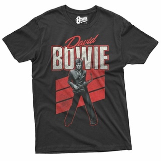 เสื้อยืดวงดนตรีGILDAN เสื้อยืดแขนสั้น ผ้าฝ้าย พิมพ์ลายกราฟฟิค David Bowie Sax สําหรับผู้ชายall size