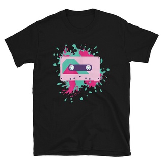 เสื้อยืด พิมพ์ลายเทปคาสเซ็ต 80S Mixtape สไตล์เรโทร คลาสสิก ของขวัญคนรักS-5XL