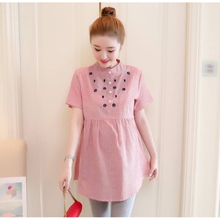 ชุดคลุมท้องสไตล์เกาหลี เสื้อ+กางเกงเลคกิ้ง AB2054