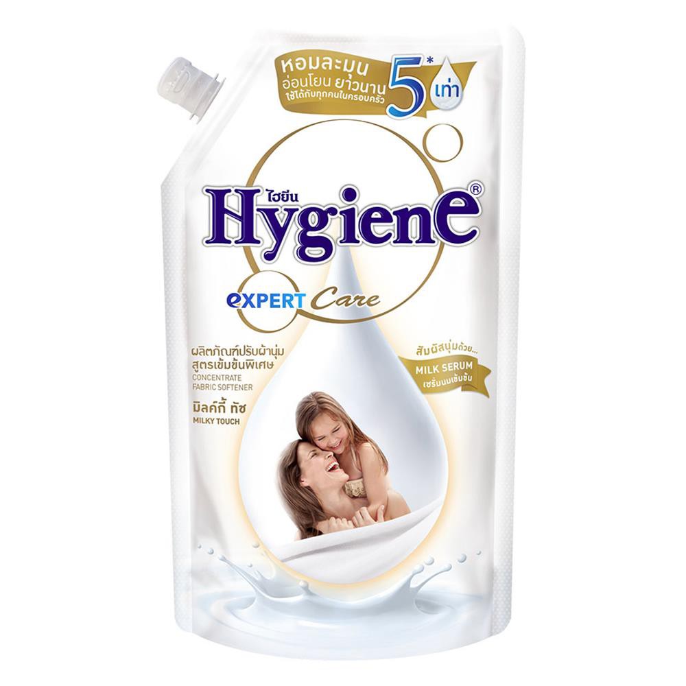 รีฟิลปรับผ้านุ่มไฮยีน มิลค์กี้ทัช 480 มล.FABRIC SOFTENER HYGIENE EXPERT CARE MILKY TOUCH 480ML