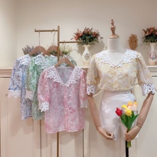 เสื้อฉลุ เสื้อลูกไม้ ของใหม่ มือ 1