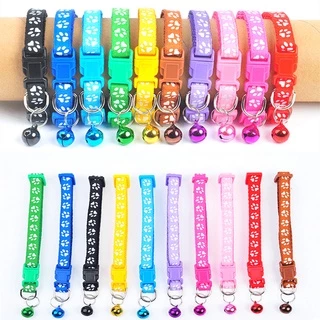 ปลอกคอแมว ปลอกคอสัตว์เลี้ยง ปรับความยาวได้หลายสี เหมาะสำหรับแมวทุกสายพันธุ์และสุนัขตัวเล็ก