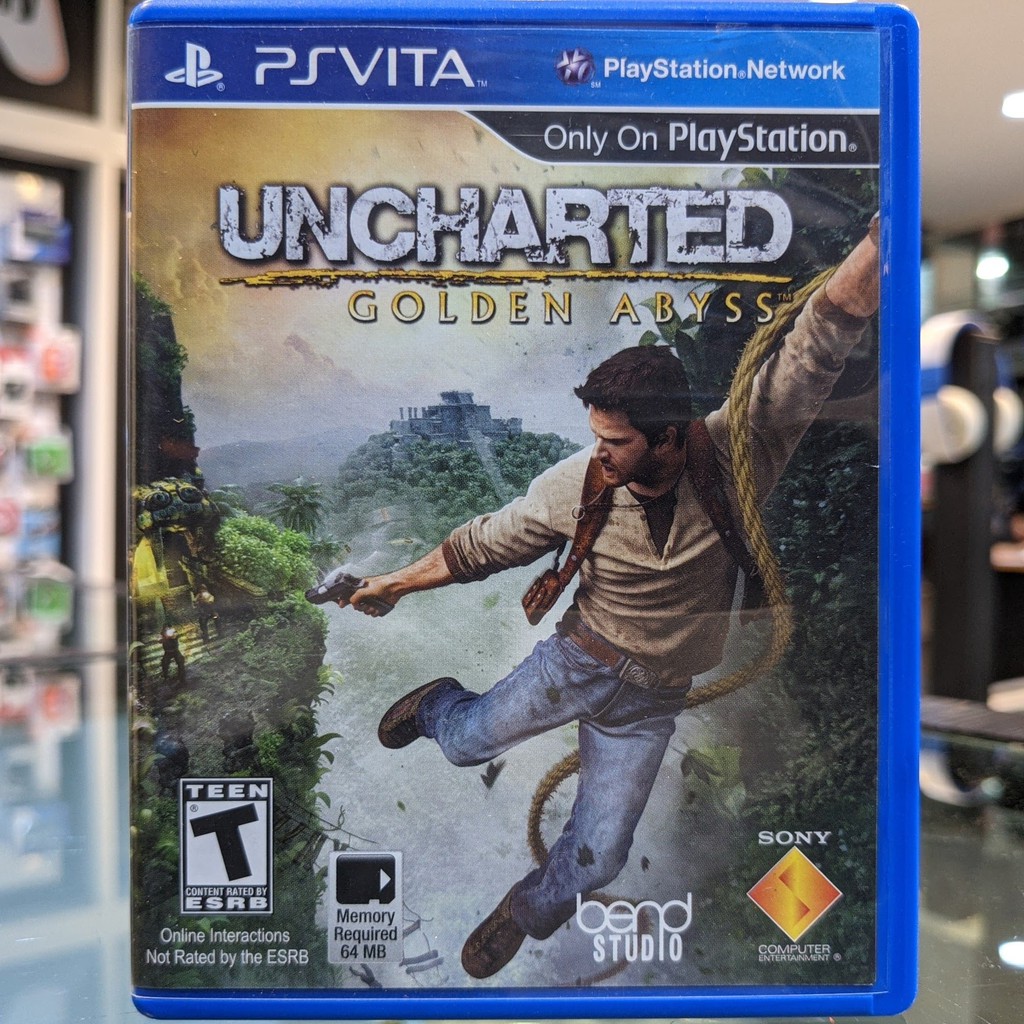 (ภาษาอังกฤษ) มือ2 PS VIta Uncharted Golden Abyss แผ่นPSVITA เกมPSVITA มือสอง (Only On Playstation)