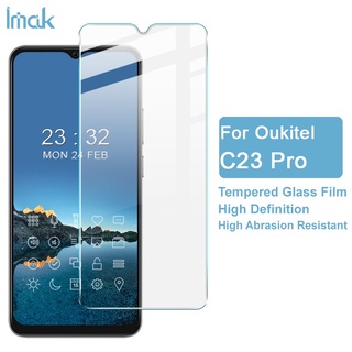 ฟิล์มกระจกนิรภัย กันรอยหน้าจอ แบบบางพิเศษ ป้องกันการระเบิด สําหรับ Imak Oukitel C23 Pro 9H