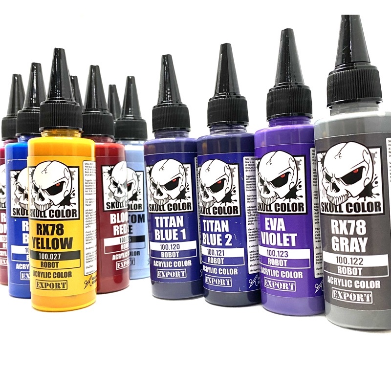 Skull Color ROBOT New Release!!! สีใหม่กลุ่ม โมเดล กันดั้ม กันพลา หุ่น รถ ทหาร สี ราคา ถูกที่สุด ดีลบีเคเค