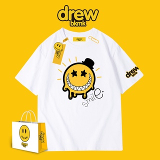 bh drew Justin Bieber house smiley T-shirt short-sleeved male monster loose white tide brand cotton ins