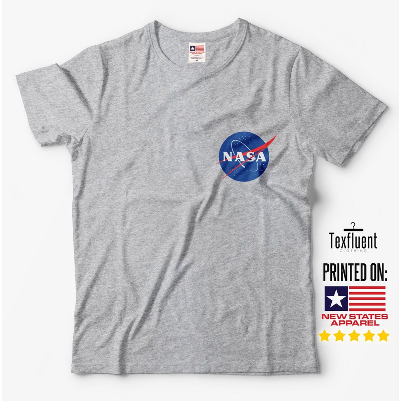 เสื้อยืดผู้ชายและผู้หญิง Nasa Tumblr Nasa Logo Short Sleeve