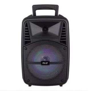 ใหม่!! ลำโพงบลูทูธ Bluetooth ลำโพง 8นิ้ว Loudspeaker รุ่น PK-07 /PK07PORTABLE BATTERY SPEAKER พร้อมไมค์คาราโอเกะ