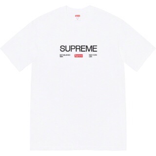 ใหม่พร้อมส่ง ของแท้ Supreme Est 1994 Tee White