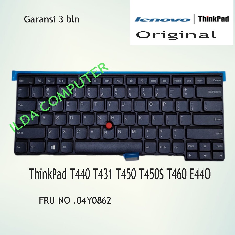 แป้นพิมพ์ Lenovo Thinkpad L440 L450 L460 T440 T440S T431S T440P 04Y0862