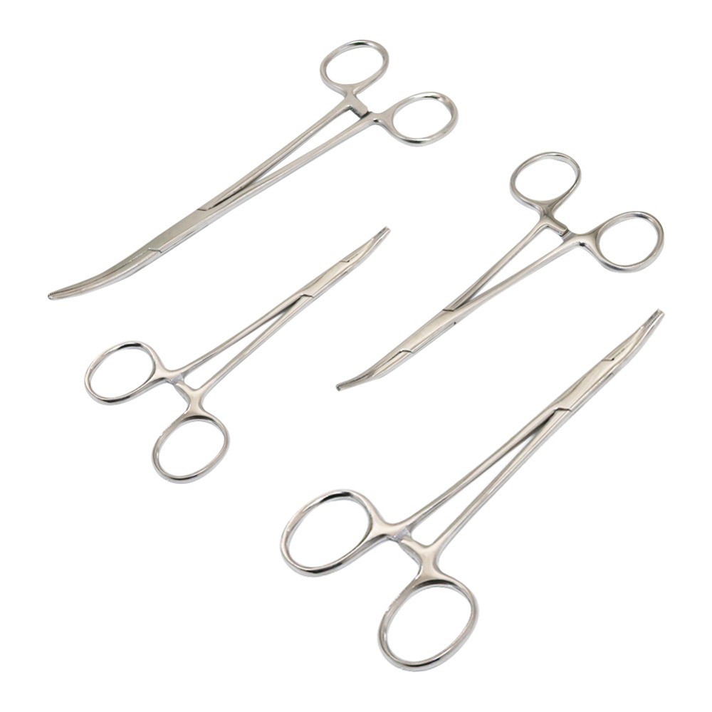 สแตนเลสคีมหลอดเลือดคีมผ่าตัดคีม Hemostatic ล็อคคีม