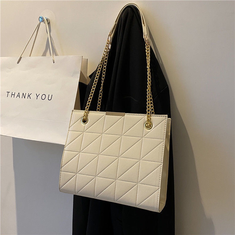 christy ng tote bag HighEnd Sense Big Female 2022 New Style Trendy Fashion Rhombus Chain