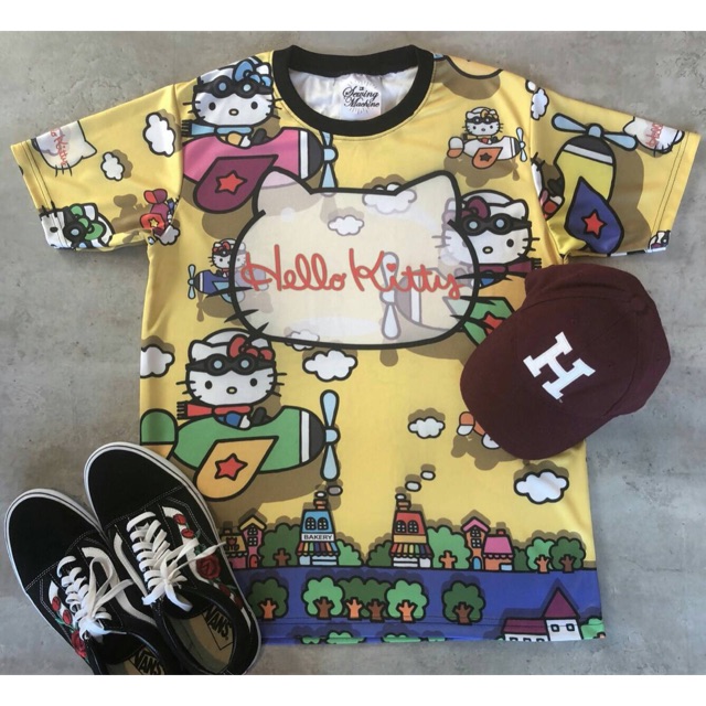 เสื้อ & เดรส ผ้าดาวกระจายลาย Hello Kitty