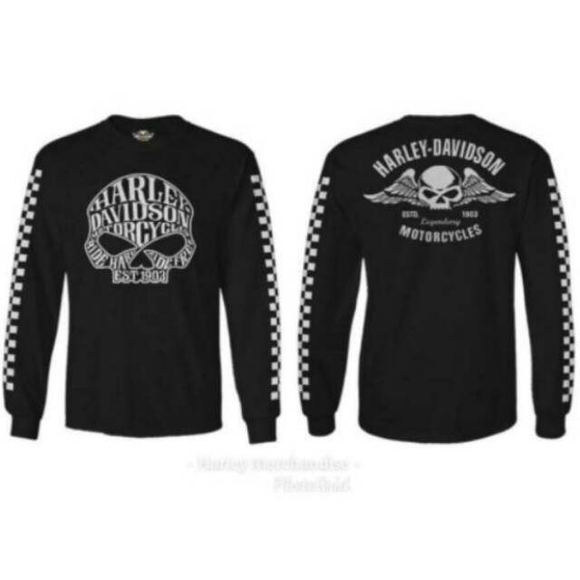 เสื้อยืด Harley Davidson HD Davidson แขนยาว Harley