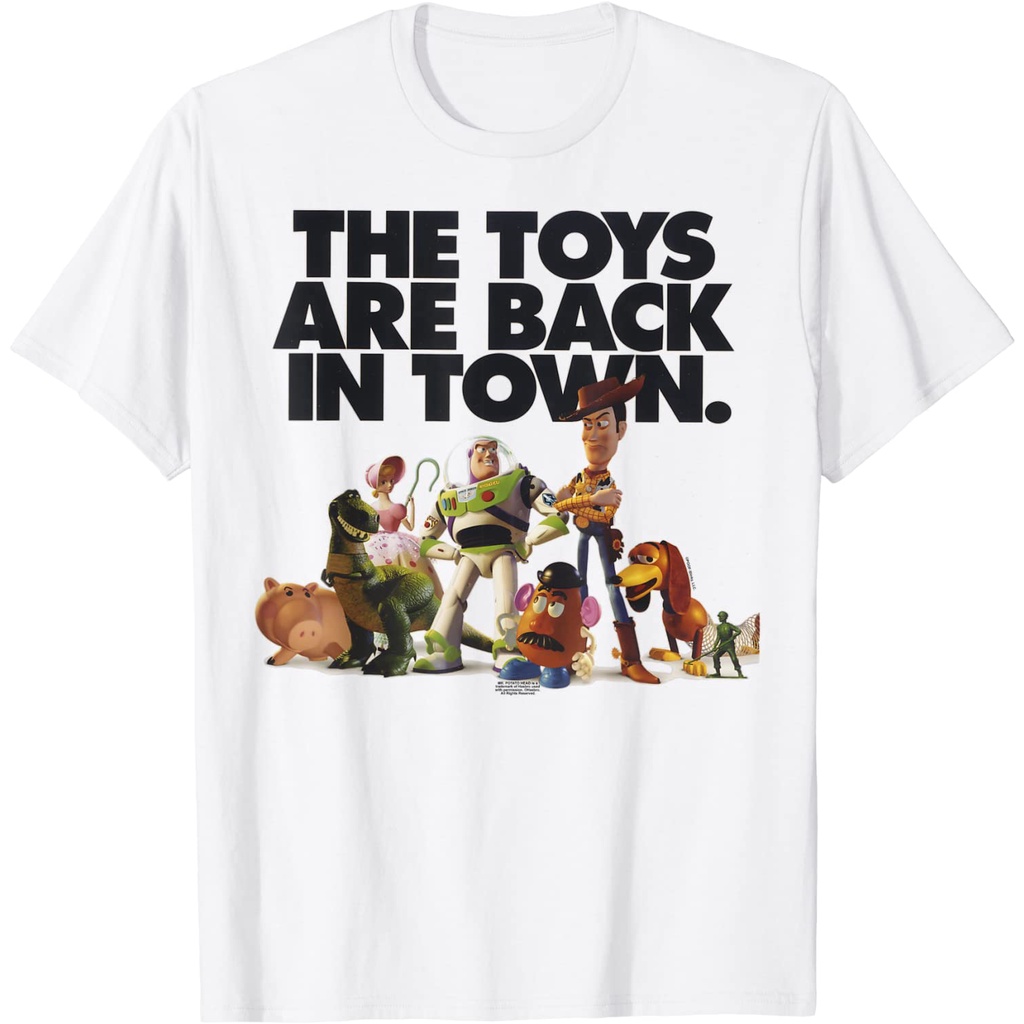 Disney Pixar Toy Story Toys Are Back In Town Graphic T-Shirt – Vintage 90s Retro Shirt for Men and W