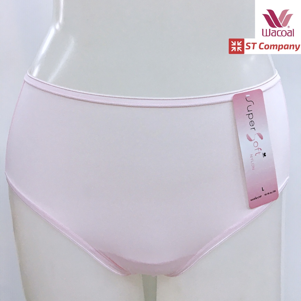 กางเกงใน Wacoal Super Soft Short ทรงเต็มตัว เอวสูง สีชมพู Pink (1 ตัว) รุ่น WU4992 ขอบเรียบ กางเกงในหญิง วาโก้ เต็มตัว