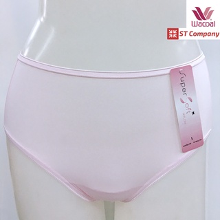 กางเกงใน Wacoal Super Soft Short ทรงเต็มตัว เอวสูง สีชมพู Pink (1 ตัว) รุ่น WU4811 ขอบเรียบ กางเกงในหญิง วาโก้ เต็มตัว