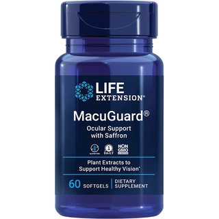 บำรุงสุขภาพดวงตา และการมองเห็น MacuGuard Ocular Support with Saffron 60 Softgels (Life Extension®)