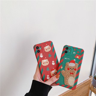 เคสไอโฟน เคสซิลิโคน 11 promax iPhone case เคสนิ่ม เนื้อซิลิโคน for iPhone X XS MAX XR  7+ 8PLUS หมีขนเขียว TPU-R1451 หมี