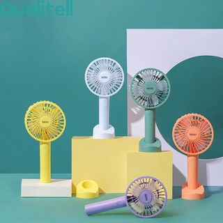 HUAQOO Portable fan series พัดลม USB Mini Fan พัดลมพกพา ถอดด้ามใช้เป็นเพาเวอร์แบงค์ พักลมตั้งโต๊ะ ชาร์จไฟด้วยสายUSB