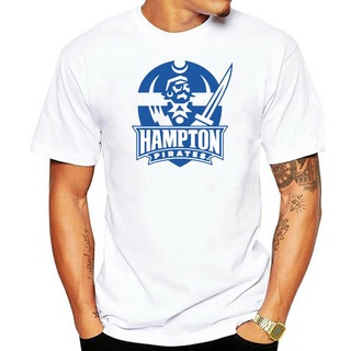 Tsdfc เสื้อยืดแขนยาว พิมพ์ลายโลโก้มหาวิทยาลัย Hampton สําหรับผู้ชาย และผู้หญิงS-5XL